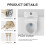 4St PP Toilet Flush Button Dual Water Besparing Makkelijk Te Mont 8
