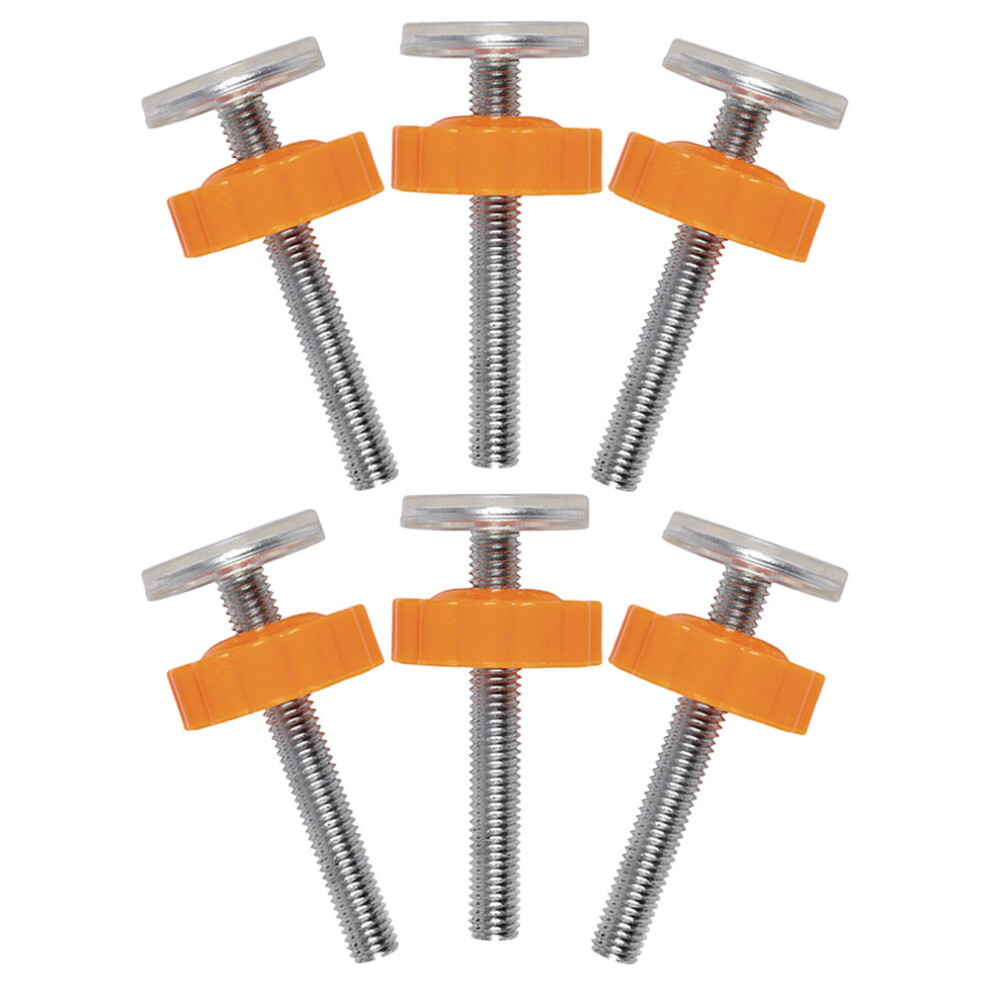 Artibetter 24Pcs Baby Gate Threaded Spindle Rods Orange Pressure Mounted Screws