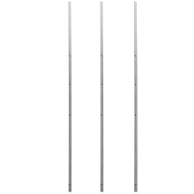 6Pcs Stable Silver Metal Table Soccer Rods Foosball Game Accessories