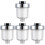 4Pcs Filter Shower with Metal ABS Cotton for Hard Water Softener 4