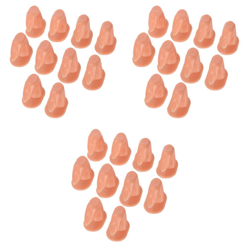 30Pcs Manicure Training Hand Beige High Simulation Practice Fingers 2