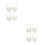 8Pcs Beige Small Plastic Baskets with Handles for Outdoor Activity Use 10