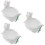 3Pcs White Ceramic Dessert and Food Serving Bowls 9