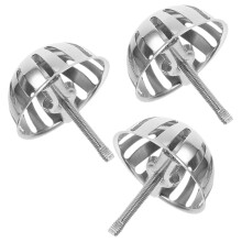 9Pcs Silver Stainless Steel Round Urinal Drain Filter Durable Strainer