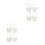 8Pcs Beige Small Plastic Baskets with Handles for Outdoor Activity Use 4