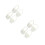 8Pcs Beige Small Plastic Baskets with Handles for Outdoor Activity Use 5