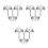 9Pcs Silver Stainless Steel Round Urinal Drain Filter Durable Strainer 7