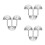 9Pcs Silver Stainless Steel Round Urinal Drain Filter Durable Strainer 6