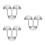 9Pcs Silver Stainless Steel Round Urinal Drain Filter Durable Strainer 8