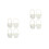 8Pcs Beige Small Plastic Baskets with Handles for Outdoor Activity Use 8