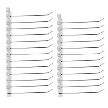 25 x Slatwall Single Hook Pin Shop Display Fitting Prong Hanger 200mm