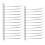 25 x Slatwall Single Hook Pin Shop Display Fitting Prong Hanger 200mm 2