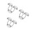 9Pcs Silver Stainless Steel Round Urinal Drain Filter Durable Strainer 9