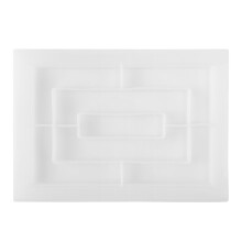 Molde de Resina de Silicone, Moldes de Bandeja Rolante Retangular  para Resina EpóXi, Molde de Placa de Resina com Bordas