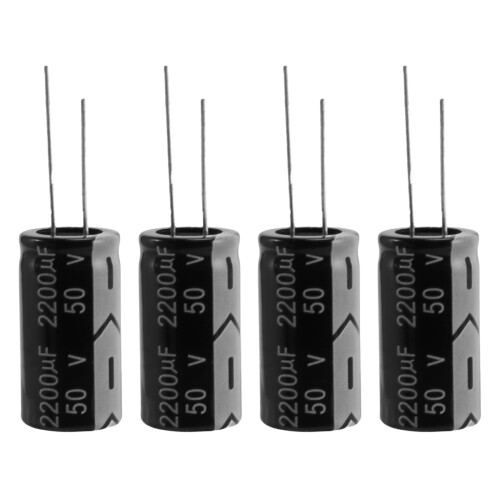 20 Pcs 2200uF 50V 105C Polarized Electrolytic Capacitors 16x31mm 1