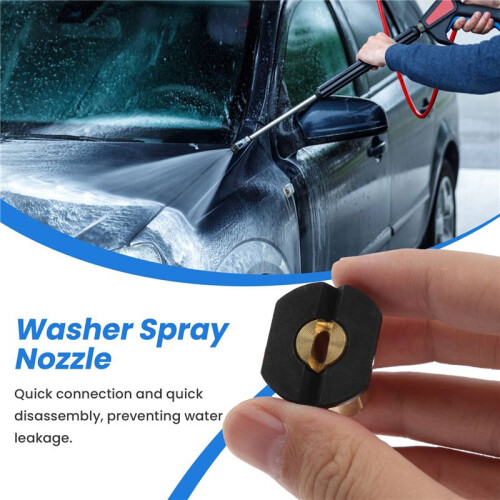 5Pcs Pressure Washer Spray Nozzles 1/4 Quick Connection Spray Tip Set (4.0 Gpm) Multiple Degrees 2