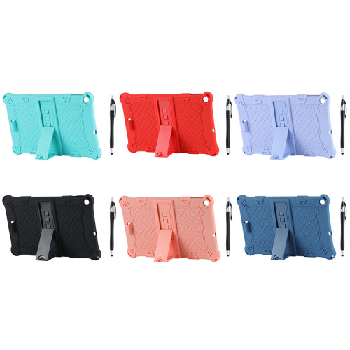 Capa para Tablet ALLDOIPlay20/IPlay20 PRO 10,1 Polegadas Capa de Silicone com Suporte para Tablet e Caneta (Preto) 2