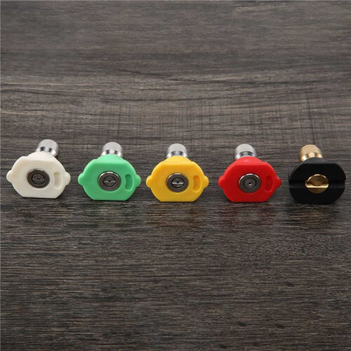 5Pcs Pressure Washer Spray Nozzles 1/4 Quick Connection Spray Tip Set (4.0 Gpm) Multiple Degrees 1