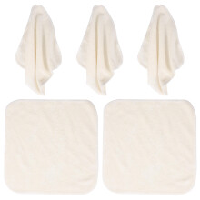 10St Herbruikbare Gezichtsdoekjes Bamboevezel Exfoliërend Beige Kleur