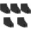 25Pcs DIY Black Cotton Embroidery Cloths Easy Thread Control Fabric 5