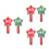 6Pcs Multi Color Plastic Yes No Classroom Voting Paddles Dual Sided 8