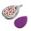 4Sets Durable Silver Teardrop Essential Oil Diffuser Jewelry Necklace 2