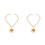 2Pcs Golden Adjustable Pet Necklace Bell Pendant with Longevity Lock 6