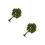2Pcs Green Miniature Trees Plastic Wire for Landscape Model Railways 4
