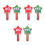 6Pcs Multi Color Plastic Yes No Classroom Voting Paddles Dual Sided 7