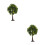 2Pcs Green Miniature Trees Plastic Wire for Landscape Model Railways 6