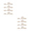 8Pcs Beige Coat Toggle Buttons Resin Sewing Accessories for Jackets 10