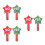 6Pcs Multi Color Plastic Yes No Classroom Voting Paddles Dual Sided 10