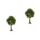 2Pcs Green Miniature Trees Plastic Wire for Landscape Model Railways 8