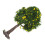 2Pcs Green Miniature Trees Plastic Wire for Landscape Model Railways 3