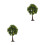 2Pcs Green Miniature Trees Plastic Wire for Landscape Model Railways 9