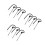 9Pcs Weight Stack Pin Gym Machine Safety Lock Durable Metal Home Use 9