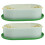 2Pcs Compact Plastic Cat Herb Garden Planter Box for Home and Pets 1