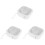 3Pcs White Braces Case Portable Teeth Storage Holder 4