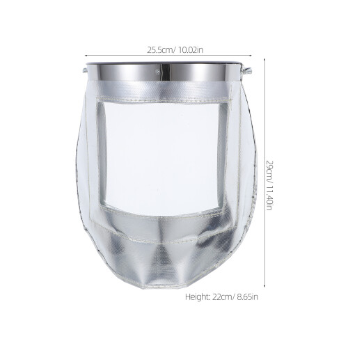 Capuche Soudure Aluminium Protection Anti-Éclaboussures Argenté 2