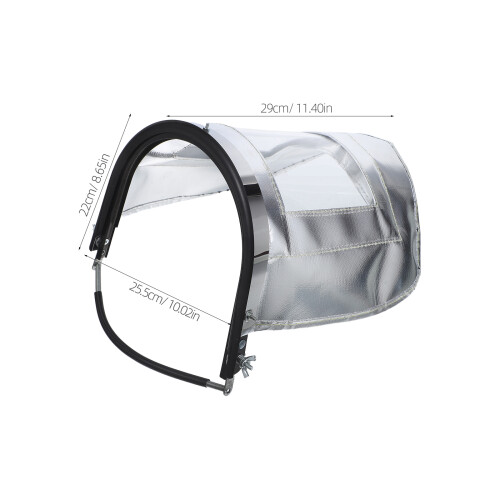 Capuche Soudure Aluminium Protection Anti-Éclaboussures Argenté 1