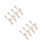 8Pcs Beige Coat Toggle Buttons Resin Sewing Accessories for Jackets 5