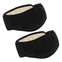 6Pcs Noise Cancelling Sleep Ear Muffs Black Plush Comfortable Headband