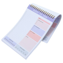 5Pcs Purple Paper Daily Desk Planner to Do List Tear Off Notepads