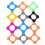 40Pcs Assorted Color Handheld Mic Anti-Roll Silicone Protection Rings 1
