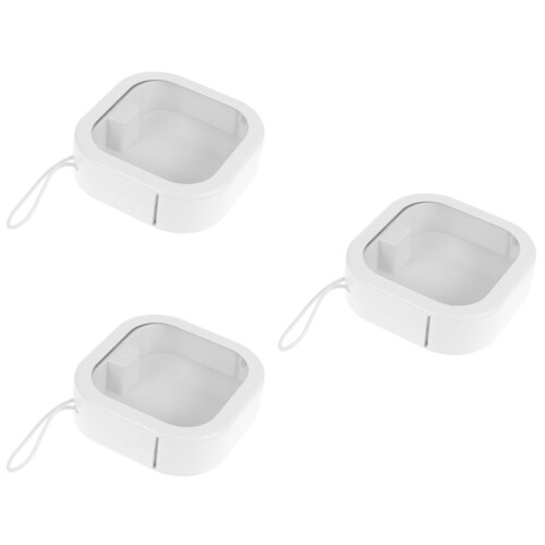 3Pcs White Braces Case Portable Teeth Storage Holder 1