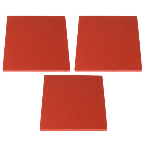 6Pcs Red Rubber Heat Press Pads Professional Insulation Mat Durable 1