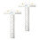 6Pcs Transparent Acrylic T Ruler White Crafting Scrapbooking Precision 2