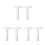 6Pcs Transparent Acrylic T Ruler White Crafting Scrapbooking Precision 9