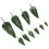 36Pcs Durable Green Miniature Plastic Trees for Model Craft and Decor 1