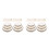 12Pcs Wooden Frame Drum Set Beige Handheld Percussion for Celebrations 5